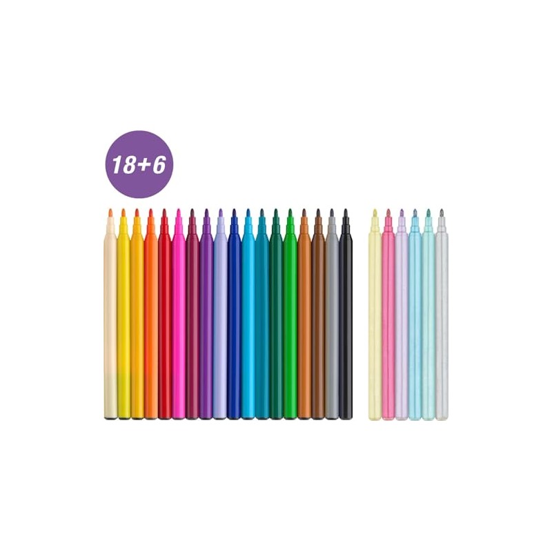 Faber-Castell Felt Tip Pen Set Unicorn 24 Colours