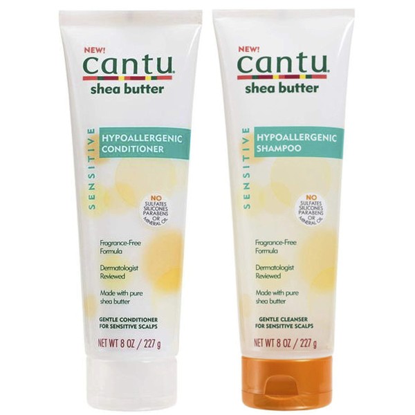 Cantu Shea Butter Sensitive Hypoallergenic Shampoo & Conditioner