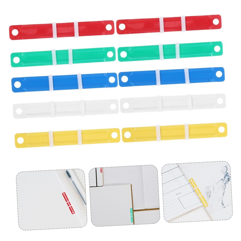 Pack of 100 Binder Segmented Spines of Notebook Notebook Clip