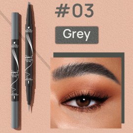 Delineador De Cejas 2 Puntas Impermeable 24h Duración