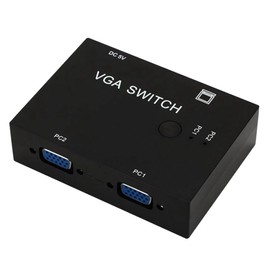 Snblzhef 2 in 1 Out VGA Switch Video Converter 2 in 1 Out VGA Switcher for PC Monitor Projector Display Laptop