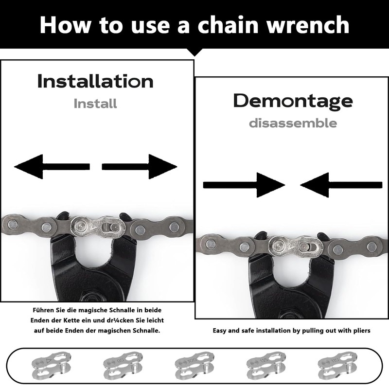 XIAQICA Chain Riveter Bicycle Chain Tool with Bicycle Cleaning Brush