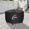 Kipiea Fire Table Covers, Waterproof Round Fire Pit Cover, Heavy