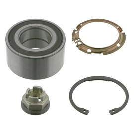 Febi Bilstein 26887 Wheel Bearing Kit with Axle Nut Lock Ring and Retaining Plate (Front Axle both sides)
