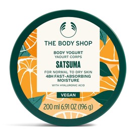The Body Shop Satsuma Body Yogurt (1x 200ml), Fast-Absorbing Moisturiser for Dry Skin, Lightweight Body Cream, Gel-Cream, 48H Hydrating Moisturiser, Body Cream for Normal to Dry Skin, Vegan