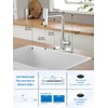 Kitchen Faucets with Pull Down Sprayer,Waterfall Kitchen Sink Faucet,Commercial Utility