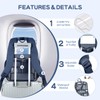Cusangel Clear Blue Backpack for School, Heavy Duty Backpack for