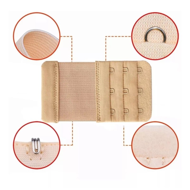 Veraly Set 12 Extensiones De Brasier Dama Bra Ganchos Ajustable