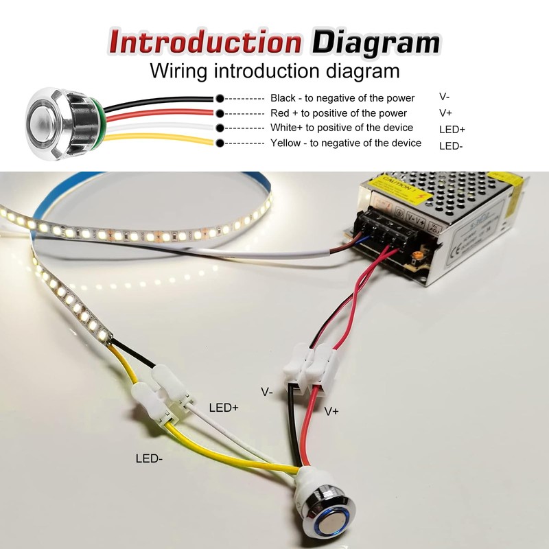 12 V LED Touch Dimmer Switch: Nizirioo Pack of 2