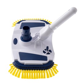 ProMotus Weighted Pool Vacuum Head,Manual Pool Vacuum Head with Large Side Brushes, 1 1/2"-1 1/4" Swivel Hose Connector, Two Air-Relief Valves for Inground Pool,Above Ground Pool & Vinyl Liner Pool.