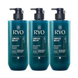 Ryeo Cheong-a Deep Cleansing & Cooling Shampoo 592ml x 3 packs / 려 청아 딥클렌징 앤 쿨링 샴푸 592ml 3개팩