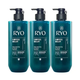 Ryeo Cheong-a Deep Cleansing & Cooling Shampoo 592ml x 3 packs / 려 청아 딥클렌징 앤 쿨링 샴푸 592ml 3개팩