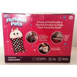 happy nappers NEW KIDS HAPPY NAPPERS FLUFFALUFF PETS ARIANNA UNICORN 3FT PILLOW