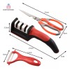 Importeek Kit Afilador Cuchillos Tijeras Pelador Utensilios Cocina