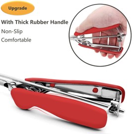 Cookie Scoop for Baking, Ice Cream Scoop, 2Tsp/10ml/0.34oz, 18/8 Stainless Steel, Mini Cookie Dough Scoop with Non-slip Grip (Red)