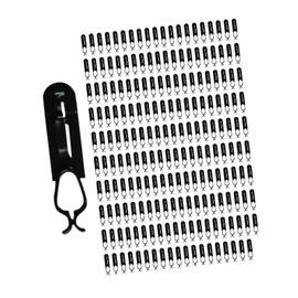 Milageto 200x Christmas Light Clips Xmas Light Hangers Reusable Outdoor Light Hooks for Decor Xmas Tree Hanging Ornaments Party Favor, Black