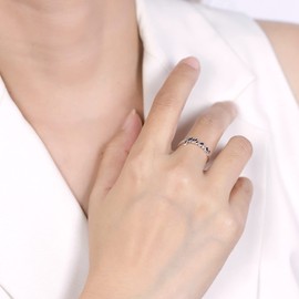 Boma Jewelry Sterling Silver Peace Script Ring, Size 7