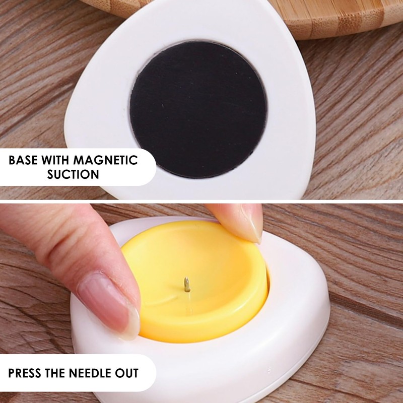 PLLDVEFD 2-Piece Egg Hole Puncher, Creative Egg Driller, Simple Plastic