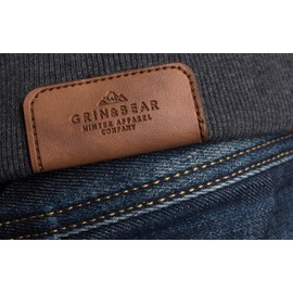 Grin&Bear GEC490 Men's Contrast Hooded Jumper, Hoodie with Fleece Inside - charcoal, size: l