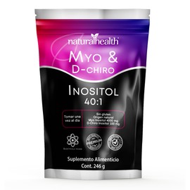 Natural Health. Myo & D-Chiro Inositol Ratio 40:1. Polvo 246 g. Ingredientes naturales.