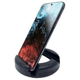 GoDonut - Phone Stand for Desk - Cellphone Holder Compatible with Mobile Phones, Tablets, Electronic Reading Devices - Multiangled - Black