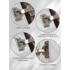 HASTHIP® 2 Pcs Protector de Bisagra de Puerta de Silicona,