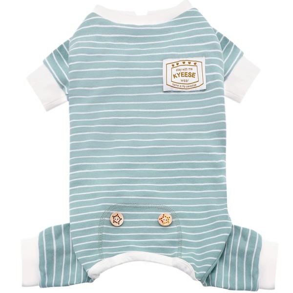 KYEESE KYEESE Dog Pajamas Stretchable Dog Jumpsuit 4 Legs Strip