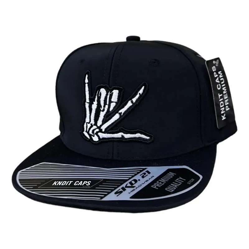 Gorra Plana Aczino Batallas Negro Ajustable