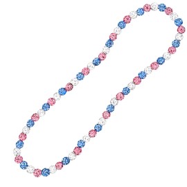 Bling Baseball Necklace Ice Collection Necklace for Competitive Athletes Boys, Glitter Rhinestone Ball Necklaces for Men Women Inspired Sports Baseball Team Lovers Jewelry Gift Accessory 16" 18" 20"