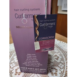Curlformers Hair Curlers Deluxe Range Corkscrew Glam Up Kit, 20 No Heat