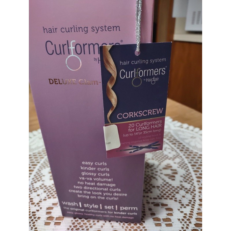 Curlformers Hair Curlers Deluxe Range Corkscrew Glam Up Kit, 20