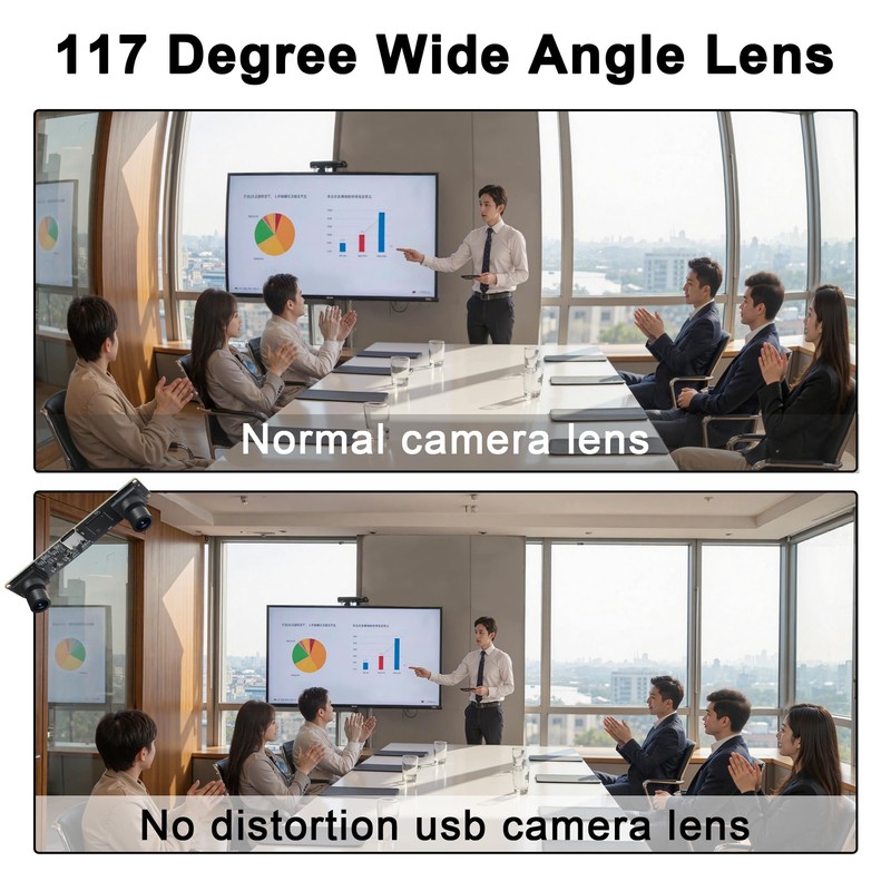 Hotpet 3D Stereo Dual Lens USB Camera Module, 1080P 60fps,