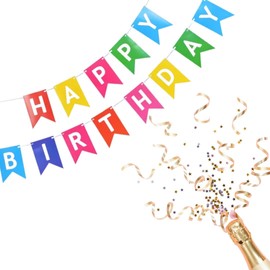 Emma Bunting HAPPY BIRTHDAY banner, rainbow multicolour, kids children's party decoration