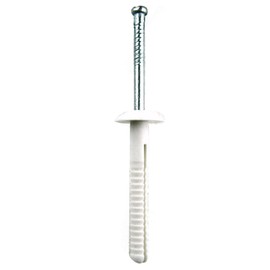 Nylon Mushroom Head Drive Pin Nail-in Anchor 3/16" x 1-1/2" (1 Pack of 20 Pieces)