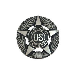 Grave Marker Vietnam Veteran, US Vietnam Veteran Plaque, Aluminum with Black Highlights Cemetery Memorial Flag Holder, Made in USA