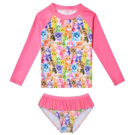 QPANCY Traje de baño para niñas con protección Solar UPF 50+