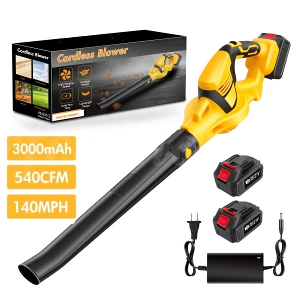 Unbranded 540 CFM Cordless Leaf Blower 5 Speed Levels Electric