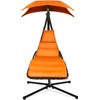 Weatherproof Replacement Cushion Pad and Umbrella for Hanging Lounge Chair