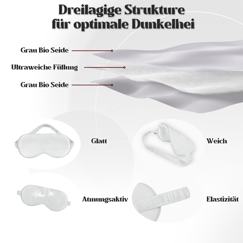 Alishomtll Sleep Mask Silk Sleeping Eye Mask Gifts for Men,