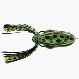 Scum Frog Painted Trophy Series Topwater Bass Fishing Hollow Body Frog Lure with Weedless Hooks, Leopard, 5/8 Ounce
