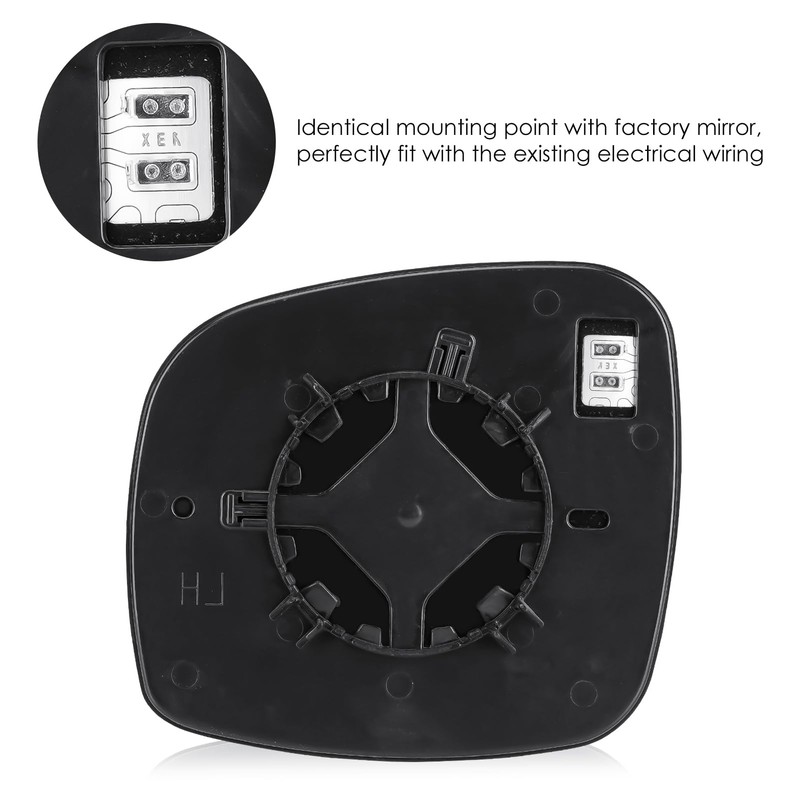 Passenger Right Side Mirror with Heated Fit for 2008-2020 Dodge