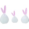 Transpac 12" Easter Pom-Pom Tail Bunny Set of 3 -
