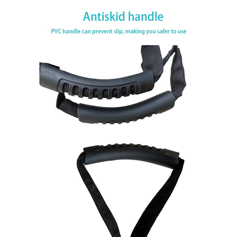 Healthman Leg Lifter Strap Multi-Loop Style - with Hand Grips
