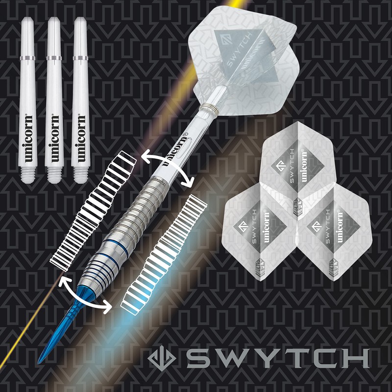 Unicorn Steel Tip Darts Set | Swytch | 80% Natural