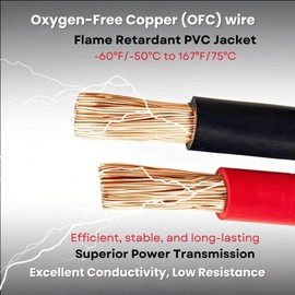 XINCOL A5 100% Copper Jumper Cables 16FT– Heavy-Duty for Trucks & SUVs, Includes Carry Bag & Gloves