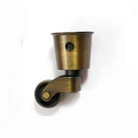 Vogueing Tool Castor Wheels Swivel Solid Brass Wheel Screw Style Fitting - Antique Vintage Cup Type 1Pcs Universal Furniture Casters for Sofas and Tables Chairs