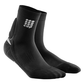 CEP Ortho+ Achilles Support Short Socks, Black/Green, Men, Size 5