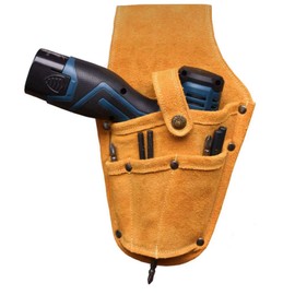 LSI All Leather Suede Drill Holster -Tan