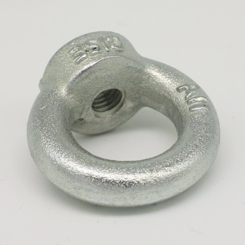 8x Ring Nuts M8 DIN582 C15E Eyelet Nuts Iron Galvanised