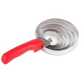 Yosoo Health Gear Raspador de Caballos, Cepillo para Picazón de Ganado, Peine de Curry de Plumas de 6 Capas para Caballos, Peine de Mano de Acero Inoxidable, Cepillos de Aseo para Caballos con
